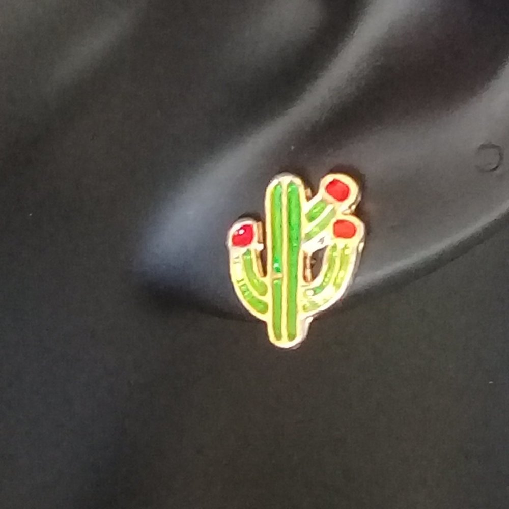 Tiny Cactus Earrings - image 2